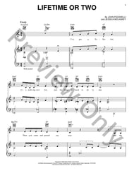 Lifetime Or Two piano sheet music cover